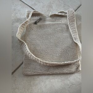 The Sak Cream Crochet Crossbody Bag